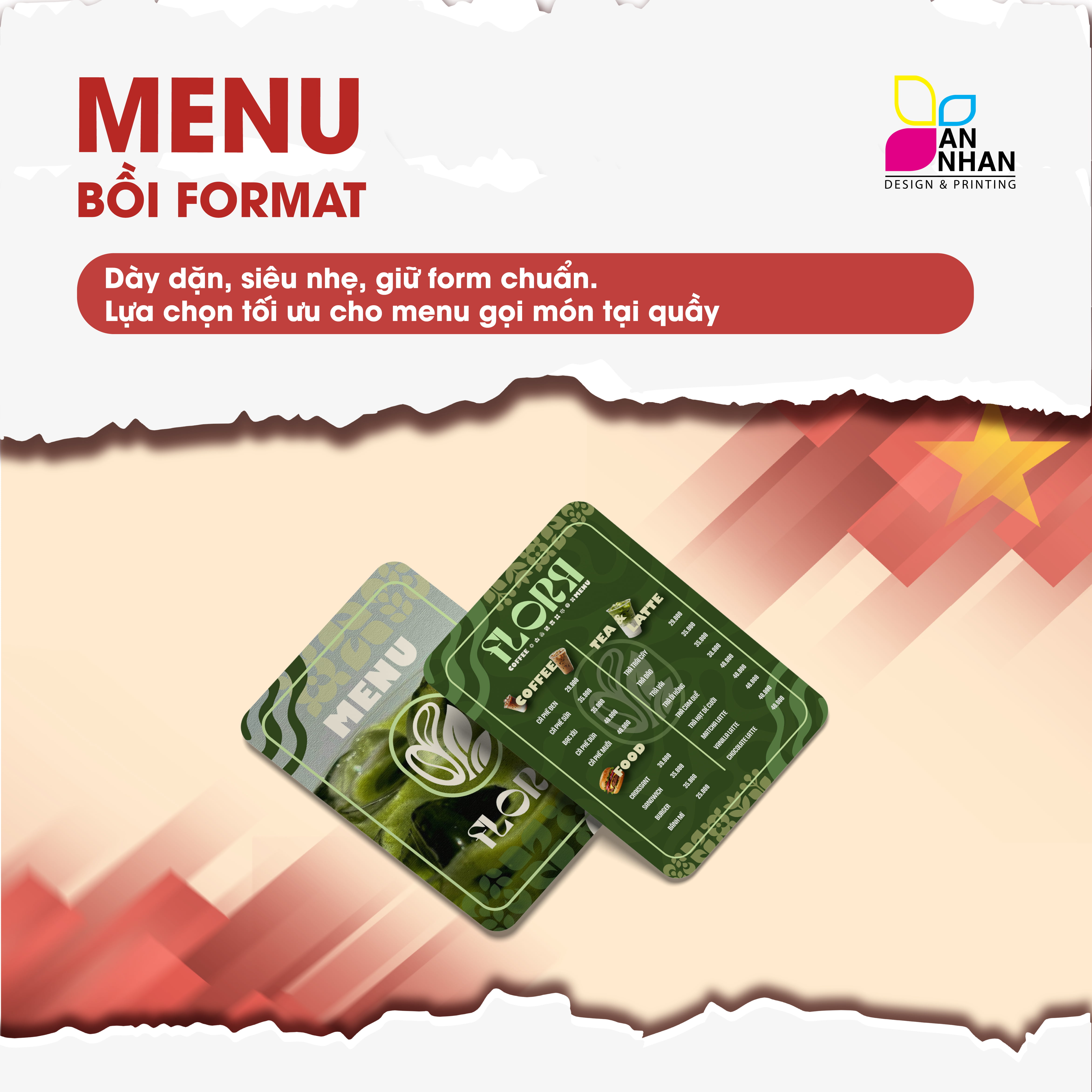 Menu bồi format